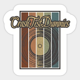 Crash Test Dummies Vynil Silhouette Sticker